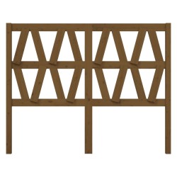 Tête de lit Marron miel 126x4x100 cm Bois massif de pin 