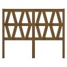 Tête de lit Marron miel 126x4x100 cm Bois massif de pin 