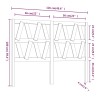 Tête de lit Marron miel 126x4x100 cm Bois massif de pin 
