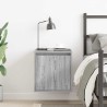Table de chevet murale sonoma gris 38x34x40 cm 