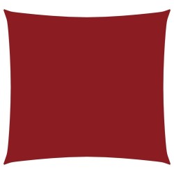 Voile de parasol tissu oxford carré 3x3 m rouge 