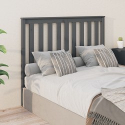 Tête de lit Gris 146x6x101 cm Bois massif de pin 