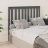Tête de lit Gris 146x6x101 cm Bois massif de pin 