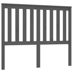 Tête de lit Gris 146x6x101 cm Bois massif de pin 