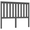 Tête de lit Gris 146x6x101 cm Bois massif de pin 