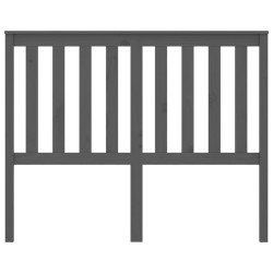 Tête de lit Gris 146x6x101 cm Bois massif de pin 