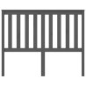 Tête de lit Gris 146x6x101 cm Bois massif de pin 