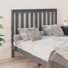 Tête de lit Gris 146x6x101 cm Bois massif de pin 
