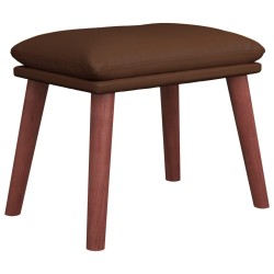 Repose-pied Marron 45x29,5x35 cm Similicuir 