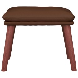 Repose-pied Marron 45x29,5x35 cm Similicuir 