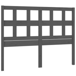 Tête de lit Gris 155,5x4x100 cm Bois massif de pin 