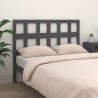 Tête de lit Gris 155,5x4x100 cm Bois massif de pin 