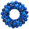 Couronne de Noël bleu 45 cm polystyrène 