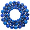 Couronne de Noël bleu 45 cm polystyrène 