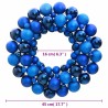 Couronne de Noël bleu 45 cm polystyrène 