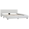 Cadre de lit avec LED sans matelas blanc 180x200 cm 