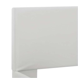Cadre de lit avec LED sans matelas blanc 180x200 cm 