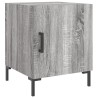 Table de chevet sonoma gris 40x40x50 cm bois d'ingénierie 