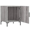 Table de chevet sonoma gris 40x40x50 cm bois d'ingénierie 