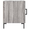 Table de chevet sonoma gris 40x40x50 cm bois d'ingénierie 