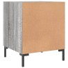 Table de chevet sonoma gris 40x40x50 cm bois d'ingénierie 