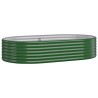 Lit surélevé de jardin Acier enduit de poudre 175x100x36cm Vert 