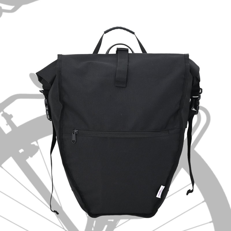 Sac de vélo pour porte-bagages 25 L Noir 32.5x17x57 cm 