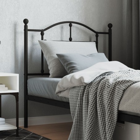 Tête de lit métal noir 90 cm 