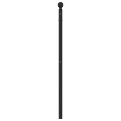 Tête de lit métal noir 90 cm 
