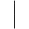Tête de lit métal noir 90 cm 
