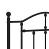 Tête de lit métal noir 90 cm 
