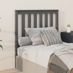 Tête de lit Gris 96x6x101 cm Bois massif de pin 
