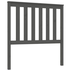 Tête de lit Gris 96x6x101 cm Bois massif de pin 