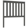 Tête de lit Gris 96x6x101 cm Bois massif de pin 