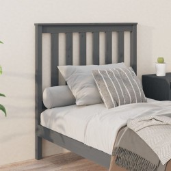 Tête de lit Gris 96x6x101 cm Bois massif de pin 