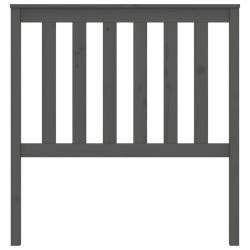 Tête de lit Gris 96x6x101 cm Bois massif de pin 
