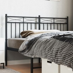 Tête de lit métal noir 140 cm 