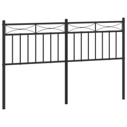 Tête de lit métal noir 140 cm 