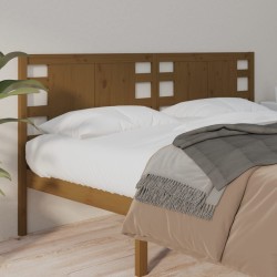 Tête de lit Marron miel 126x4x100 cm Bois massif de pin 