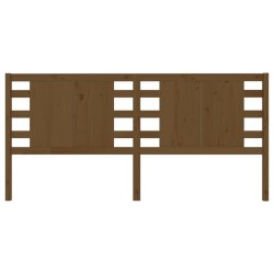 Tête de lit Marron miel 126x4x100 cm Bois massif de pin 