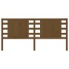 Tête de lit Marron miel 126x4x100 cm Bois massif de pin 