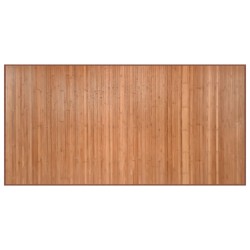 Tapis rectangulaire naturel 100x200 cm bambou 