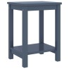 Table de chevet gris clair 35x30x47 cm bois de pin massif 