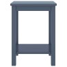 Table de chevet gris clair 35x30x47 cm bois de pin massif 