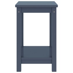 Table de chevet gris clair 35x30x47 cm bois de pin massif 