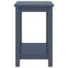 Table de chevet gris clair 35x30x47 cm bois de pin massif 