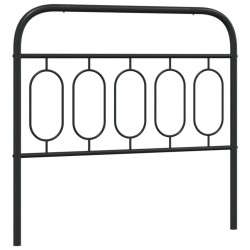 Tête de lit métal noir 107 cm 
