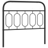 Tête de lit métal noir 107 cm 