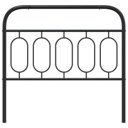 Tête de lit métal noir 107 cm 