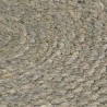 Napperons 6 pcs Gris Plain 38 cm Rond Jute 